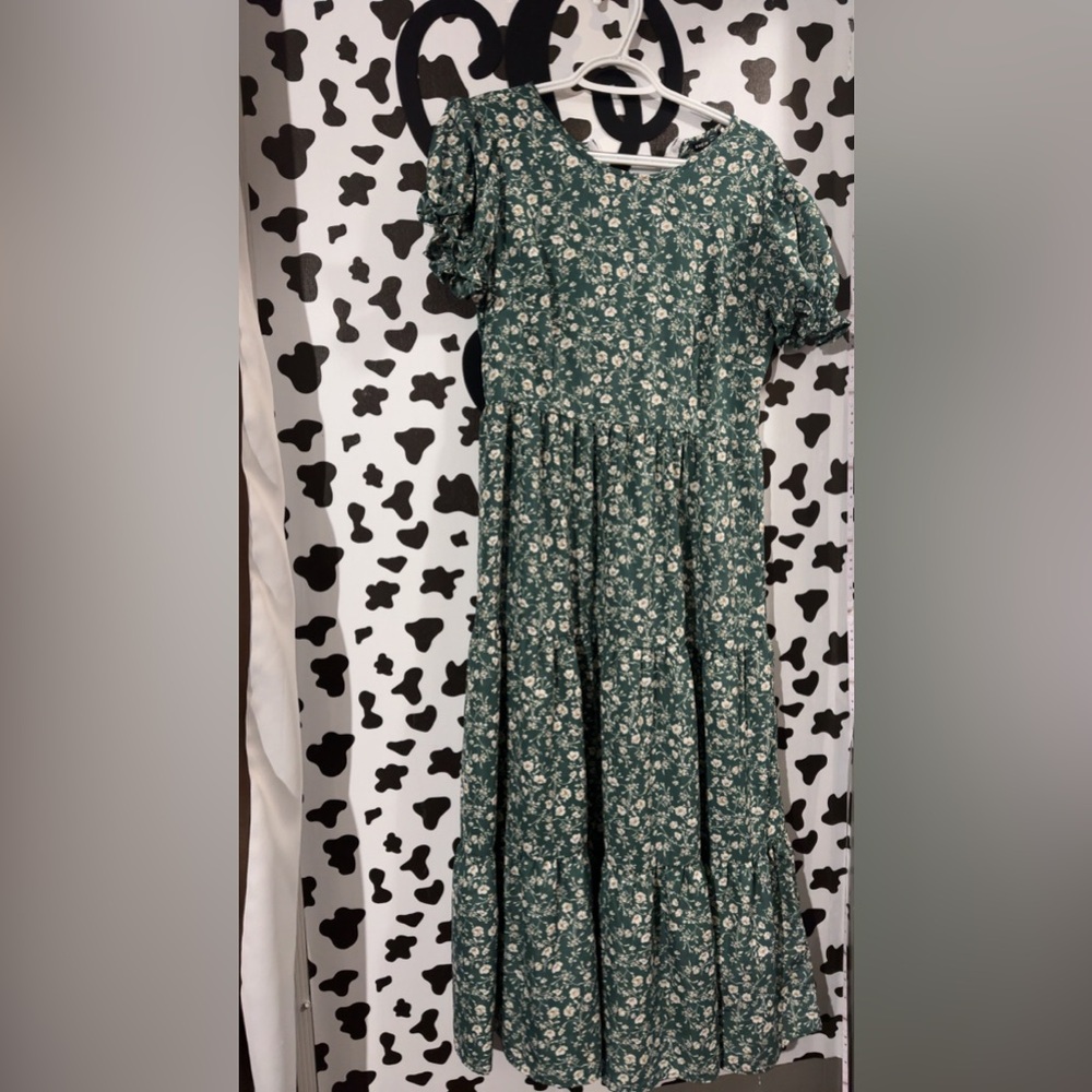 Flowered print dress